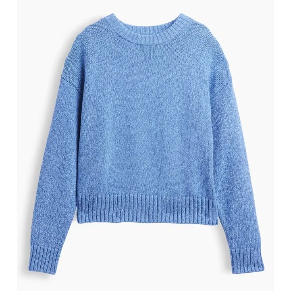 Gap Sweater Womens XXL Light Blue NWT Shaker Knit Crewneck